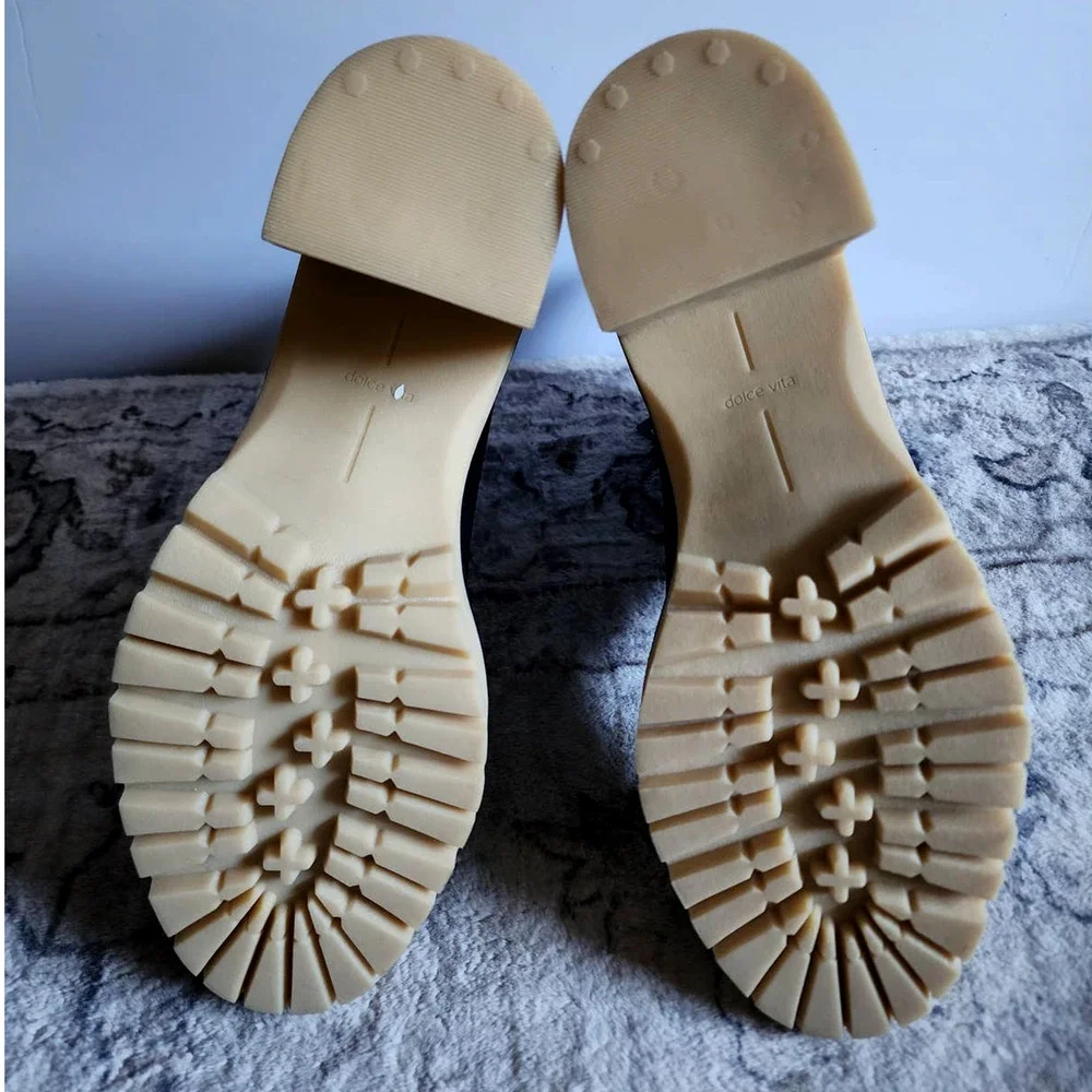 Dolce Vita Caster H2O Booties in Black Leather Anthropologie